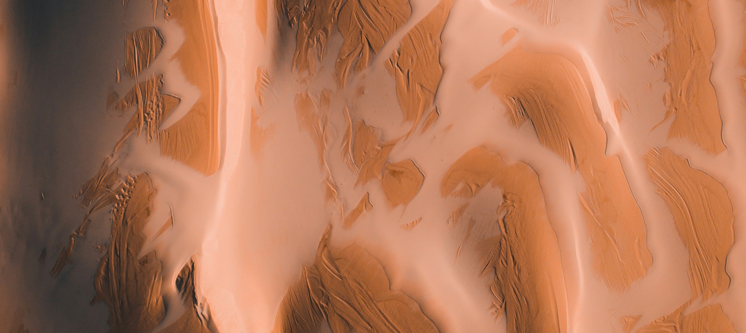 A steady, even rhythm across the sand
